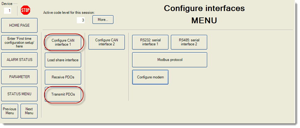 Configure interfaces