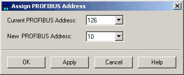 Setting Profibus station address