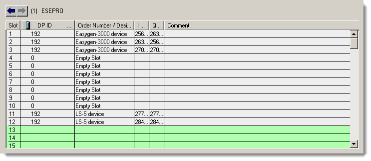 Profibus configuration for 3 Easygen and 2 LS-5 modules