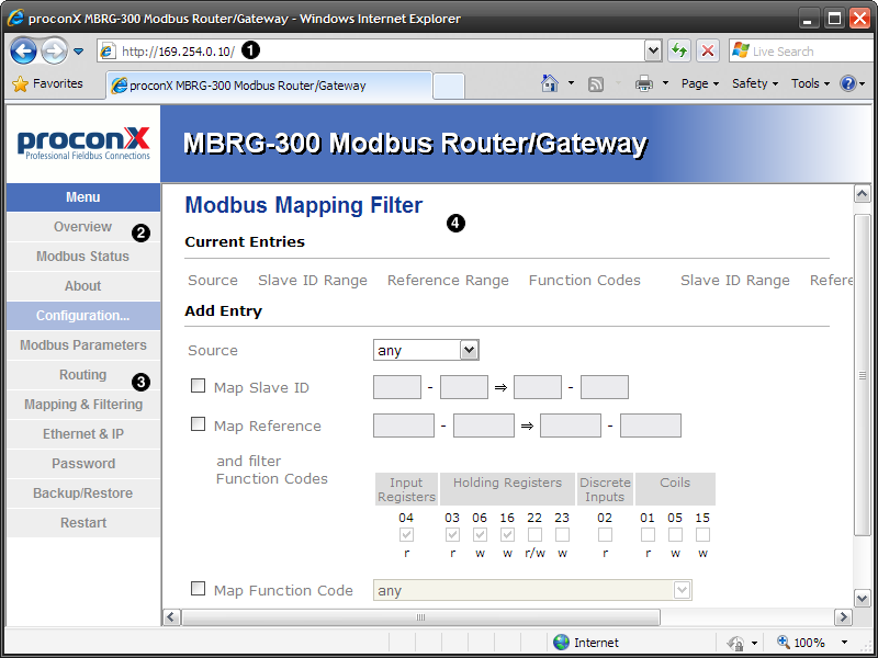 Web browser access