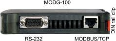 MODG-100 Modbus/TCP and single RS-232 connector